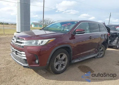 2018 Toyota Highlander Limited Platinum from USA, damaged, VIN 5TDYZRFH3JS271837